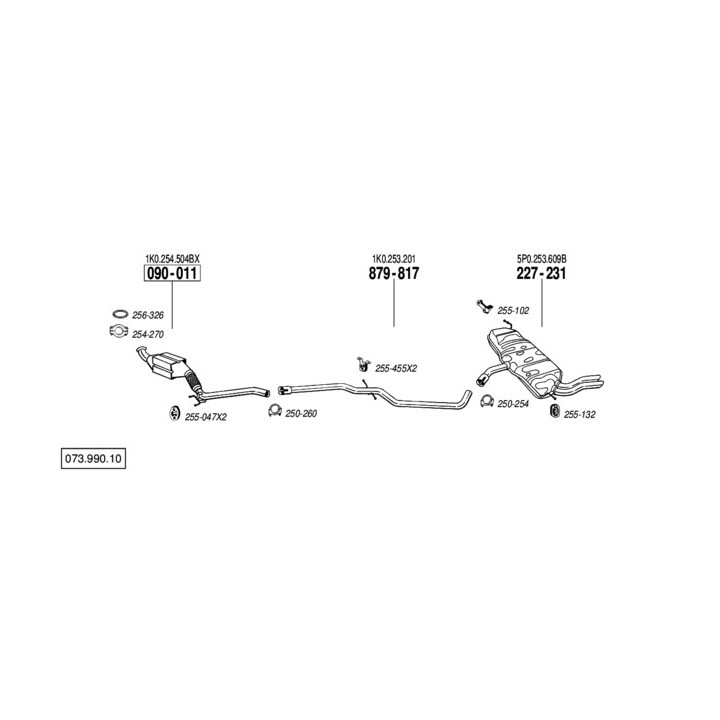 TUBE AFRIQUE INOX AUDI VW SEAT TDI 105 140 2003+