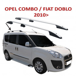 BARRES DE TOIT ALU FIAT DOBLO 2010+ - OPEL COMBO 2011+