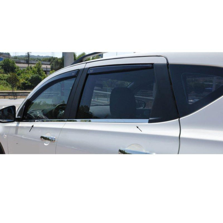BAGUETTES DE VITRE CHROME NISSAN QASHQAI 07-13