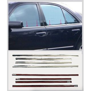 BAGUETTES VITRES CHROME MERCEDES W124 