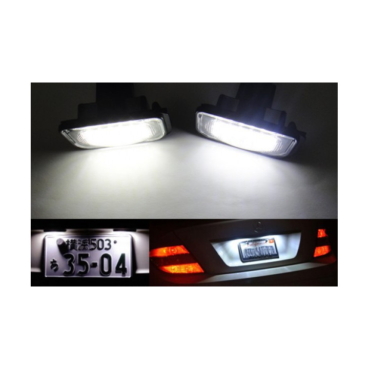 ECLAIRAGE PLAQUE LED MERCEDES W203 W211 SLK R171