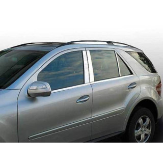 MONTANTS PORTE CHROME MERCEDES ML W164 2005+