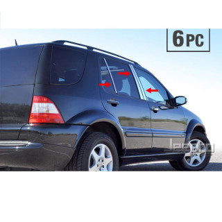 MONTANTS PORTE CHROME MERCEDES ML W163 1998-2005