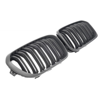 CALANDRE NOIRE MAT DOUBLE BARRE BMW SERIE 1 F20 F21 2015+