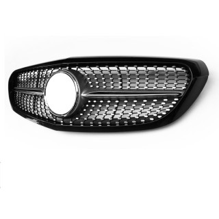 CALANDRE DIAMANT NOIRE+CHROME MERCEDES W205 2014+ CLASSIC