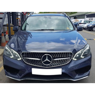 CALANDRE DIAMANT NOIRE+CHROME MERCEDES W212 2014-2016