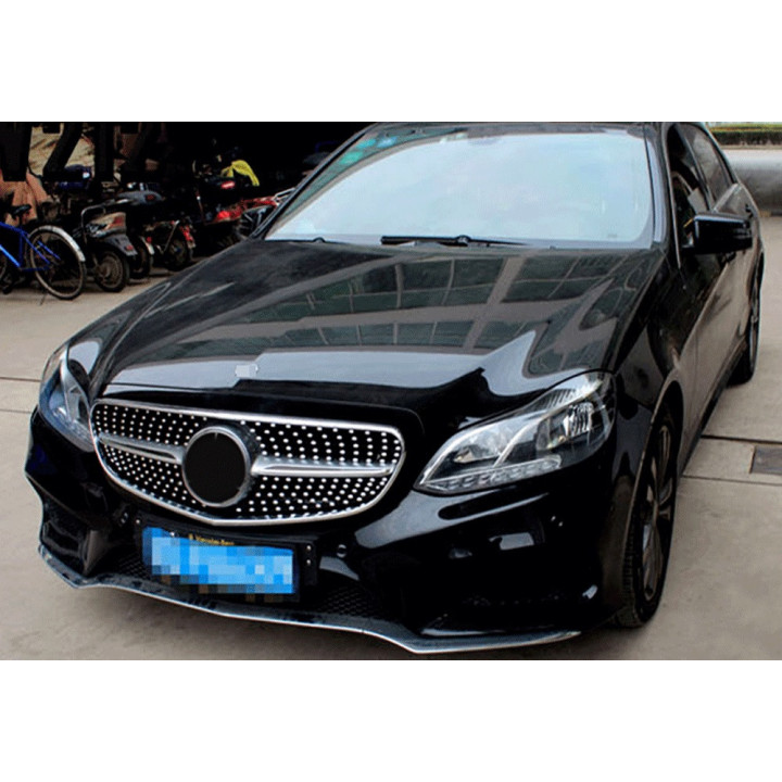 CALANDRE DIAMANT GRISE+CHROME MERCEDES W212 2014-2016