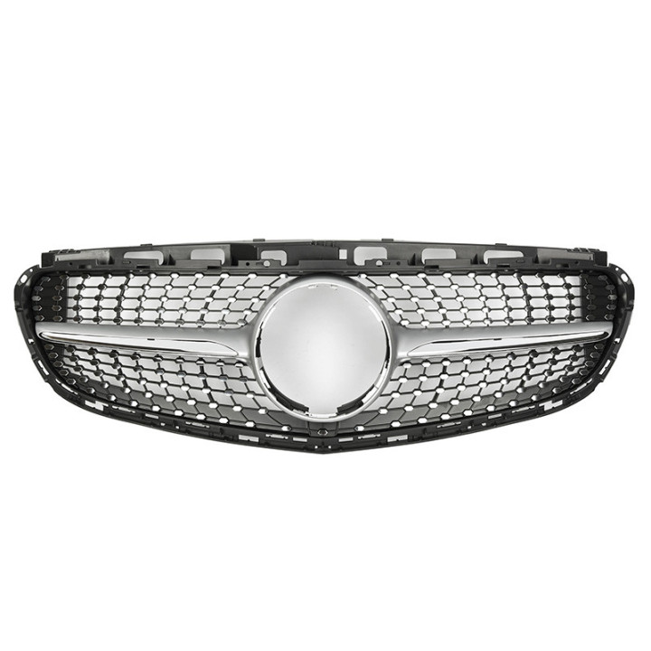 CALANDRE DIAMANT GRISE+CHROME MERCEDES W212 2014-2016