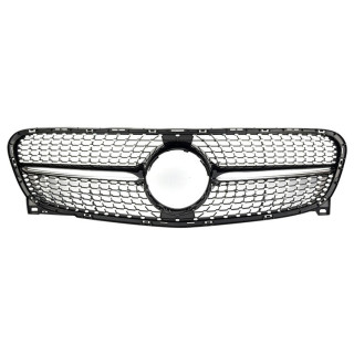CALANDRE DIAMANT NOIRE+CHROME MERCEDES GLA X156