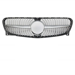 CALANDRE DIAMANT GRISE+CHROME MERCEDES GLA X156