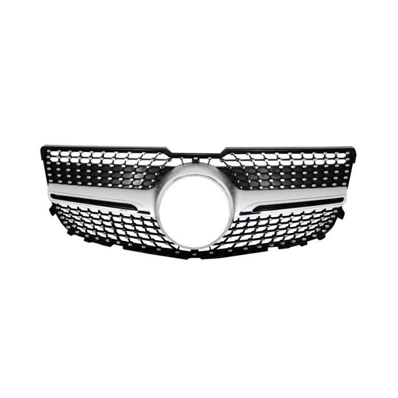 CALANDRE DIAMANT GRISE+CHROME MERCEDES GLK CALANDRE DIAMANT GRISE+CHROME MERCEDES GLK