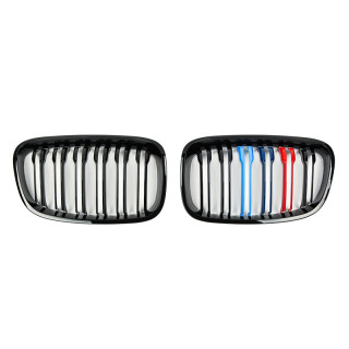CALANDRE NOIRE BRILLANTE DOUBLE BARRE BMW SERIE 1 F20 F21 2015+