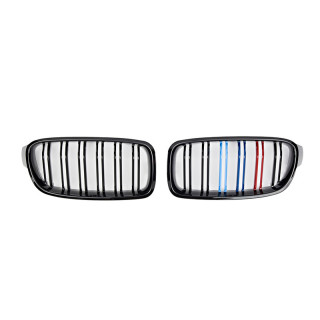CALANDRE NOIRE BRILLANTE DOUBLE BARRE BMW SERIE 3 F30 F31