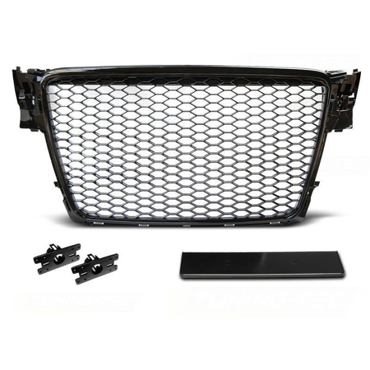 CALANDRE NOIRE MAT RS LOOK AUDI A4 B8  2007-2011