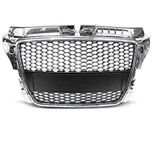 CALANDRE NOIRE + CHROME TYPE RS3 AUDI A3 8V 2012+ + PDC