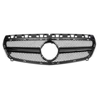 CALANDRE DIAMANT NOIRE+CHROME MERCEDES CLASSE A W176 2013-2015