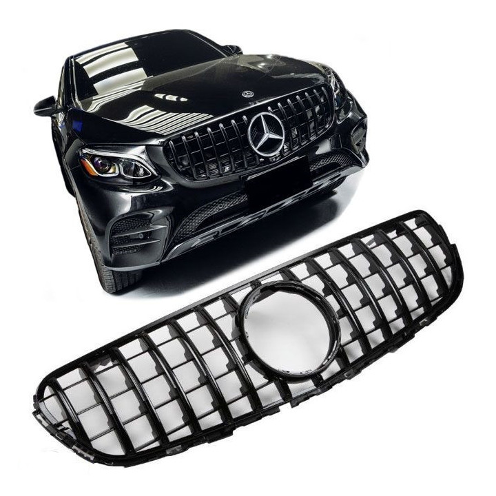CALANDRE GT PANAMERICANA NOIRE MERCEDES GLC X253 + CAMERA