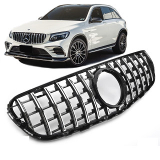 CALANDRE GT PANAMERICANA CHROME + NOIRE MERCEDES GLC X253 + CAMERA