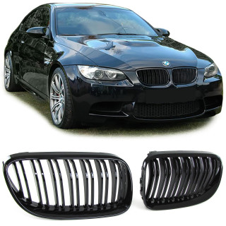 CALANDRE NOIRE BRILLANTE DOUBLE BARRE BMW E92 E93