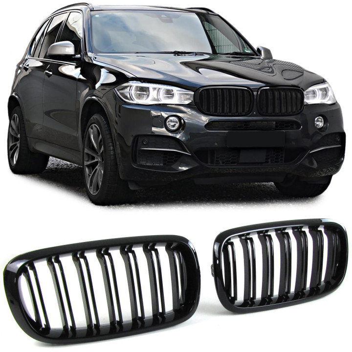 GRILLE CALANDRE NOIRE BRILLANTE BMW X5 / X6 F15 / F16